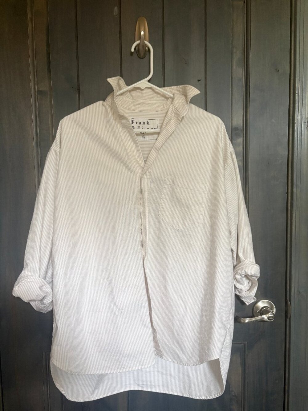 Frank & Eileen Shirley Oversized Shirt Size XS